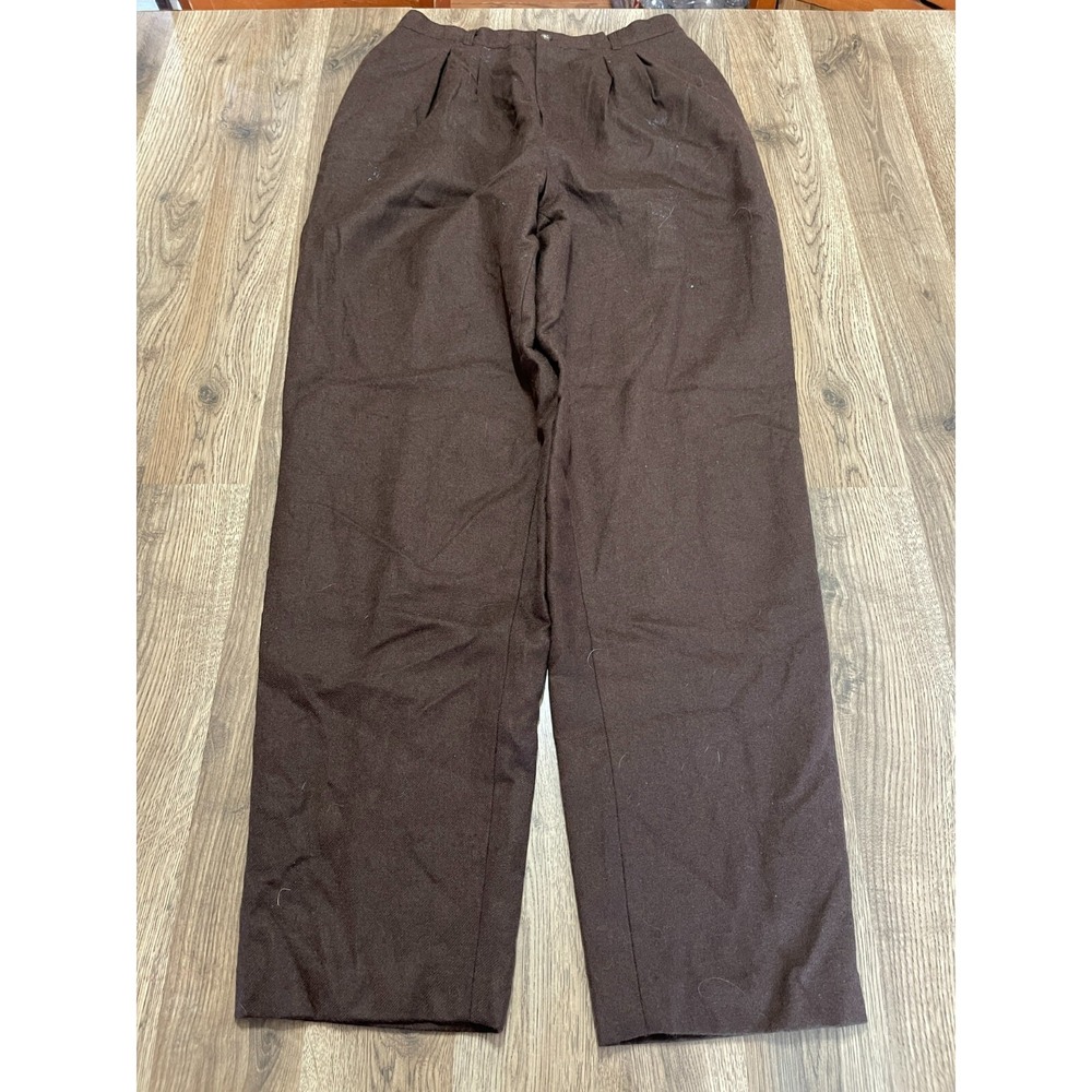 David N Pants, Women's Size 12, Brown, Ankle, Flat Front